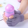 Thin gloves for women, cute for spring, autumn and winter. Students with velvet, men cycling warm and cold-proof. Touch screen couple with five fingers details Picture